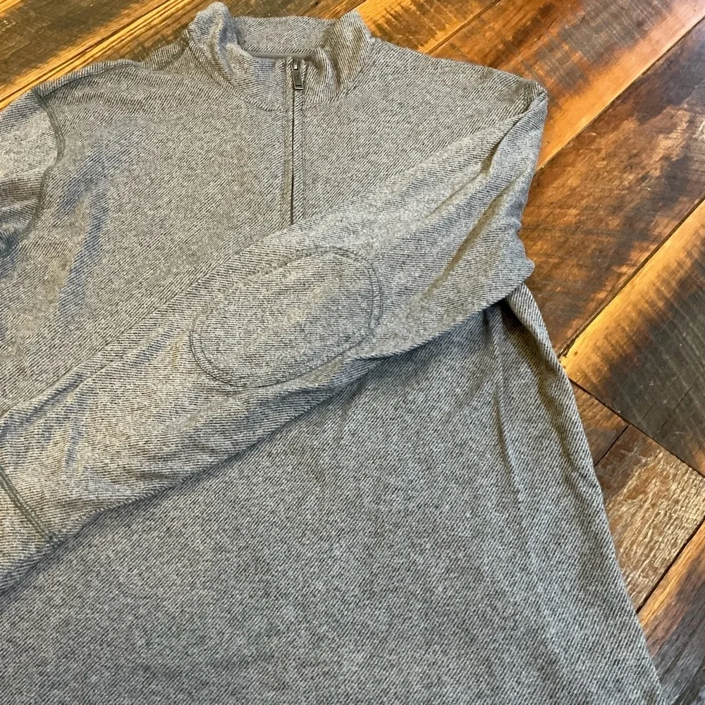 Rodd & Gunn Men’s Gray 1/4 Zip Pullover Sweatshirt Size Large Cotton Blend